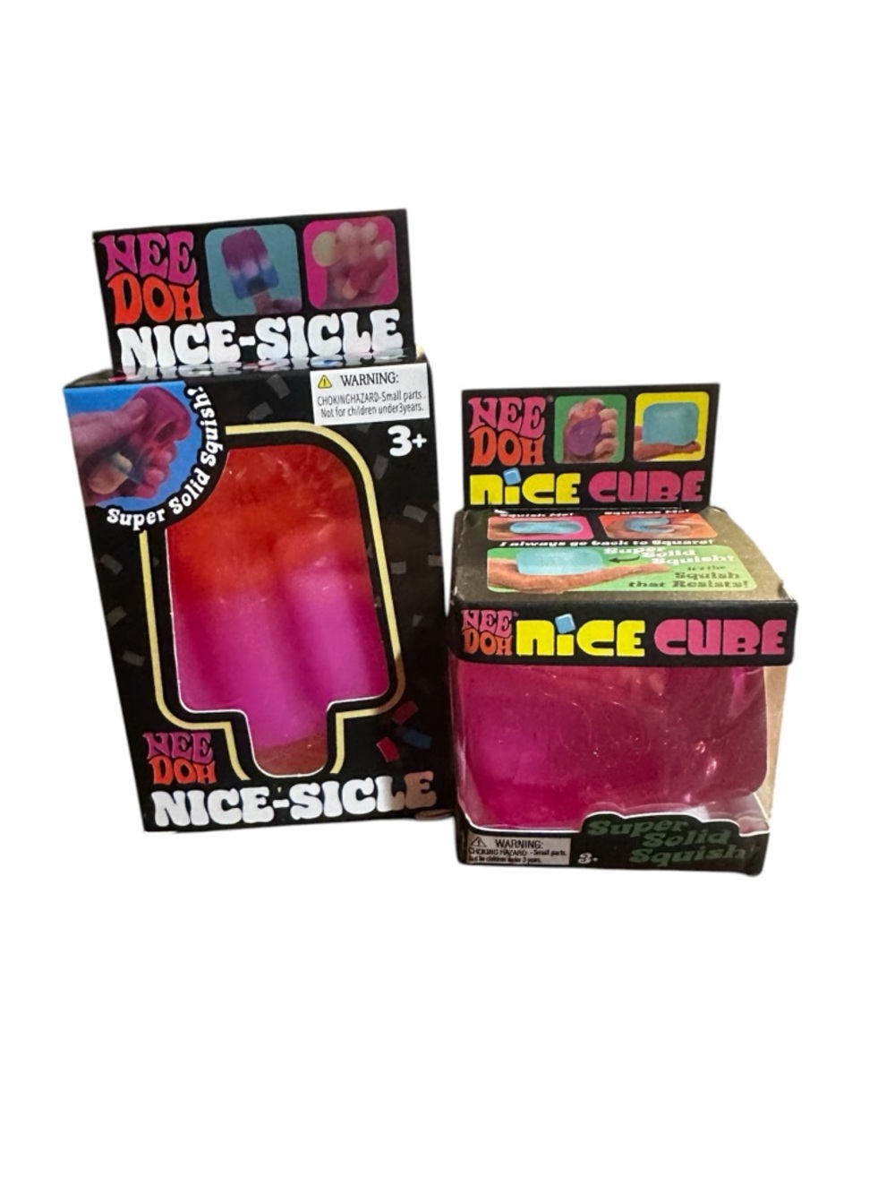 Nice-Sicle & Nice Cube Kids Sensory Toy Set - Pink